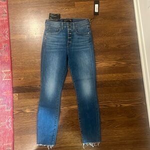 Veronica Beard Button Fly skinny jeans